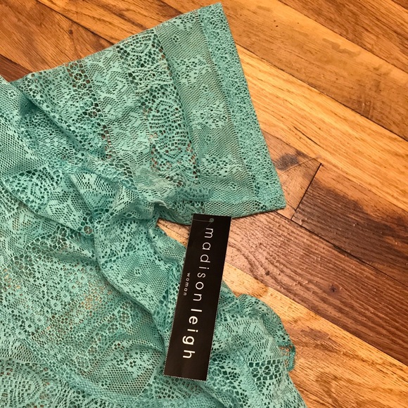 Madison Leigh lace Jacket dress turq/multi,NWT - Picture 6 of 8